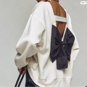 NWT Maeve Bow Back Sweatshirt, M